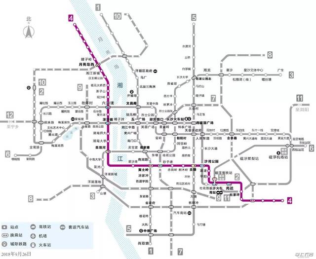 快了地鐵4號線力爭5月底載客試運營連接長沙4區1縣