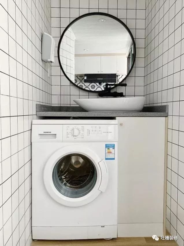 台盆下放滚筒洗衣机图图片