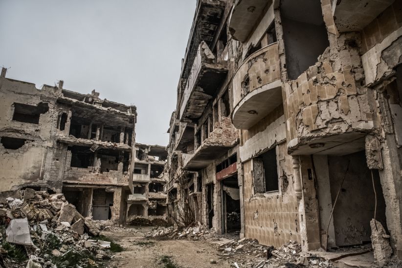 黄桂香深入战后叙利亚房屋被夷为平地孩童流离失所她的作品值得全世界