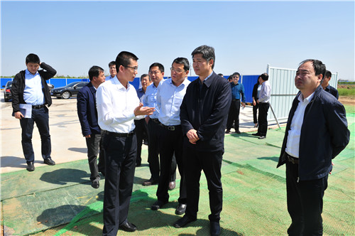 梅世彤市长到我区督导项目建设