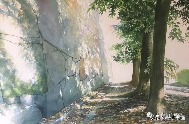 阿部智幸这水彩风景仿佛能闻到阳光的味道