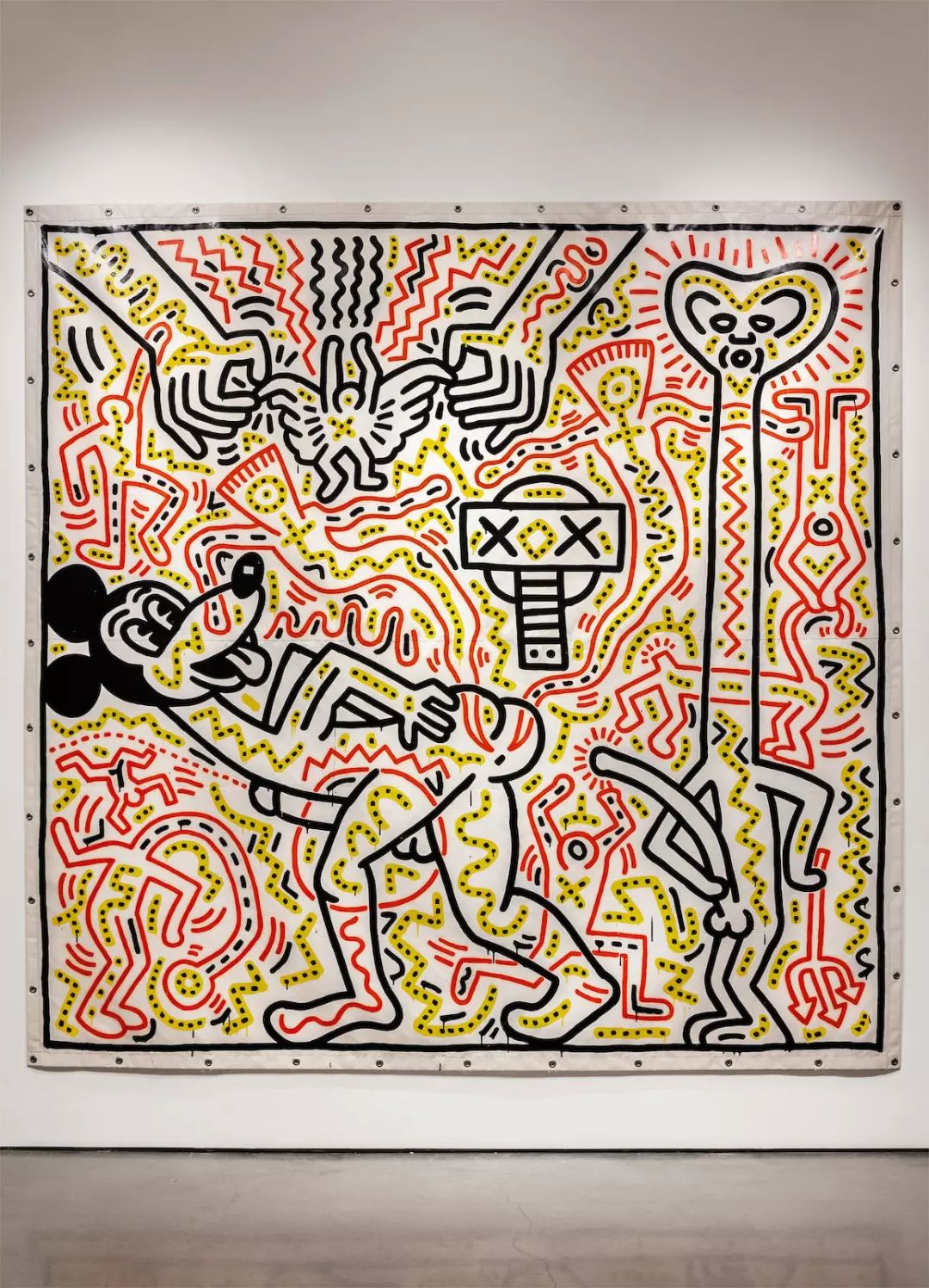 拍卖视频|凯斯·哈林《无题》领衔纽约邦瀚斯「战后及当代艺术」拍卖