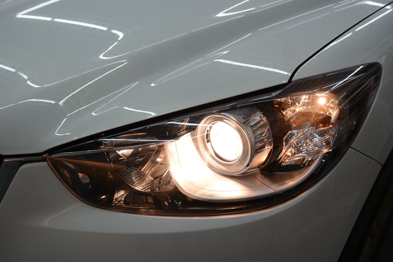 长沙马自达cx5改装车灯改装格界透镜长沙美光