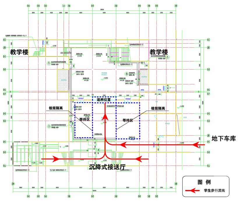 交通流线图cad图片