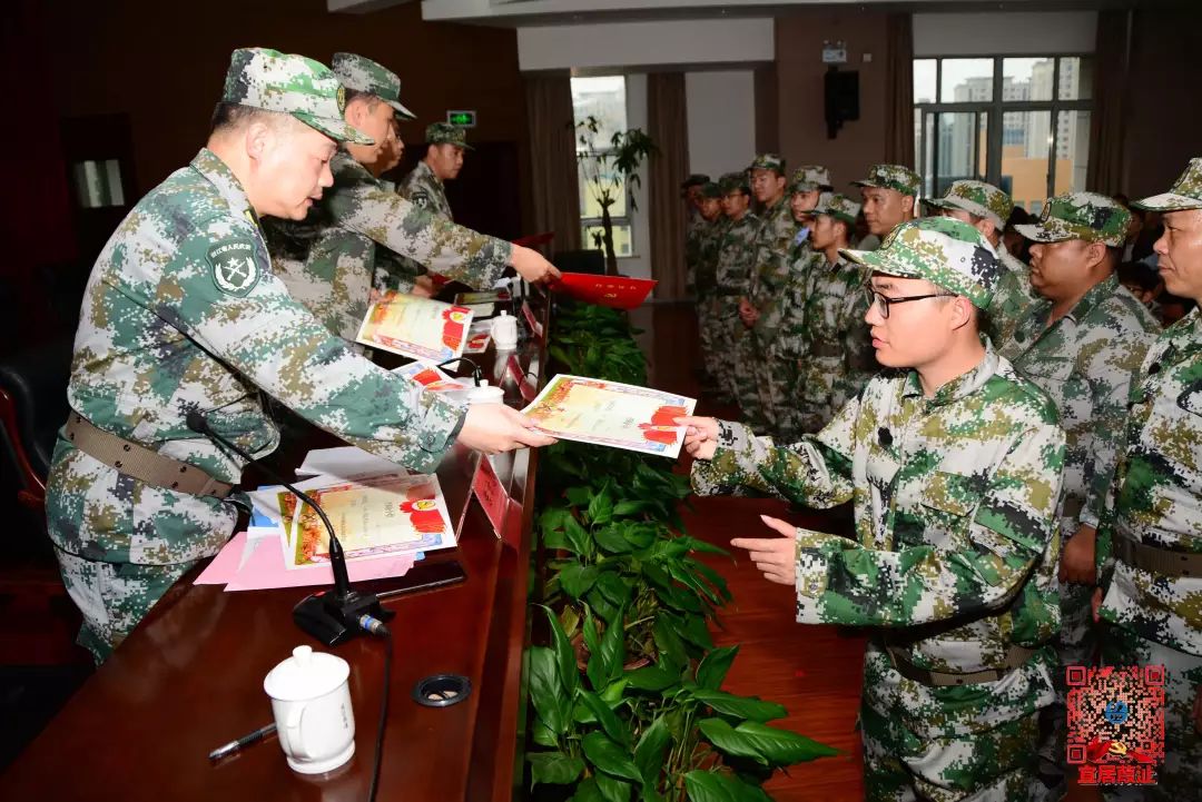 沙场春点兵葭沚街道2019年民兵整组点验暨干部任命大会召开