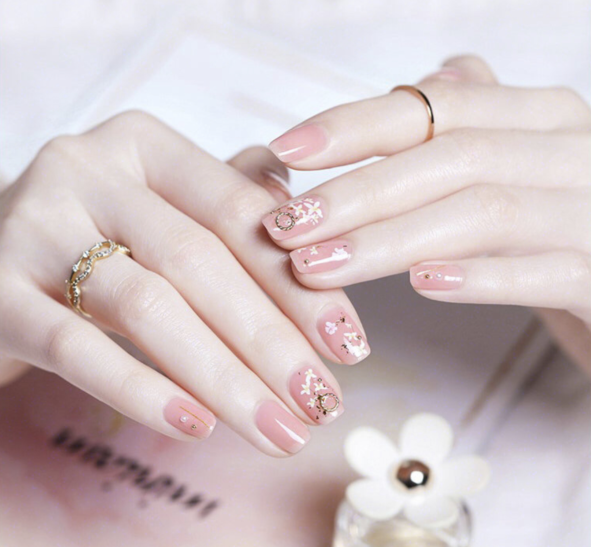 原创仙气十足的夏日清新系美甲这个夏天做个清新动人的时髦精