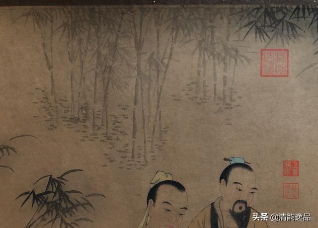 唐寅"巅峰之作"《竹林七贤图》真迹_林衡