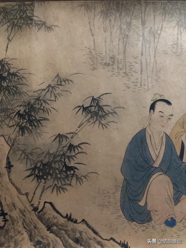 唐寅"巅峰之作"《竹林七贤图》真迹_林衡