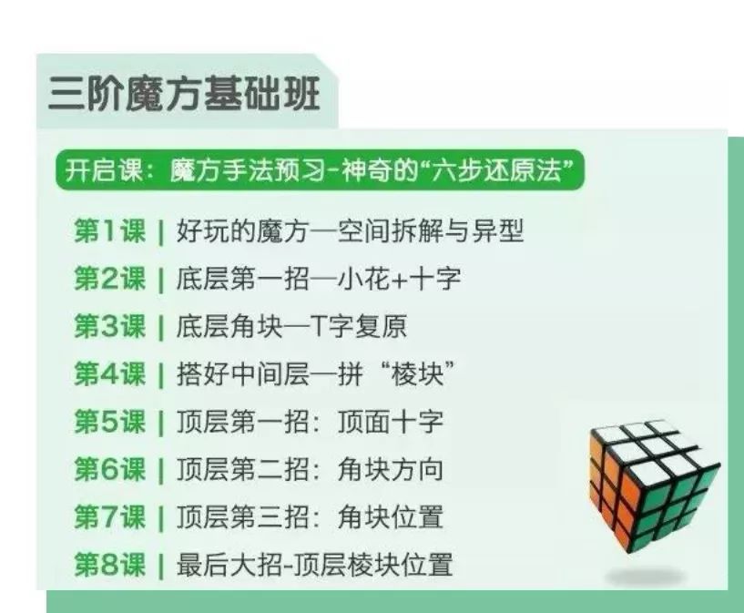 三阶魔方特训班,玩出最强大脑