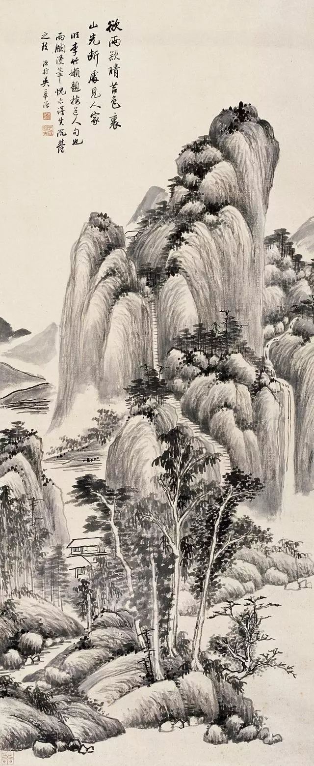 江南四吴之吴子深山水画25幅欣赏