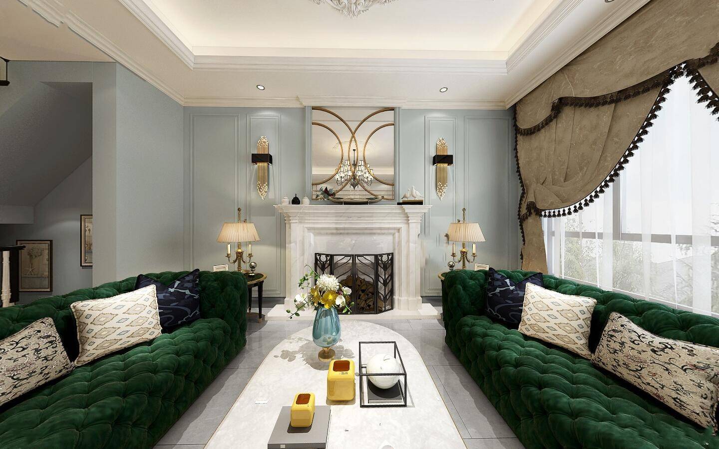 法式装修风格给人感觉都是很奢华的布局搭配,重视生活品质,也