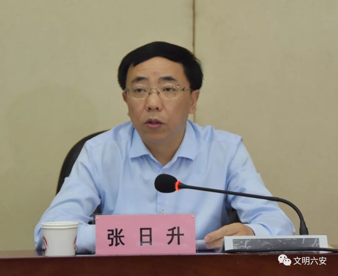 六安市委常委,组织部长张日升出席会议并讲话,市委常委,宣传部长韩军