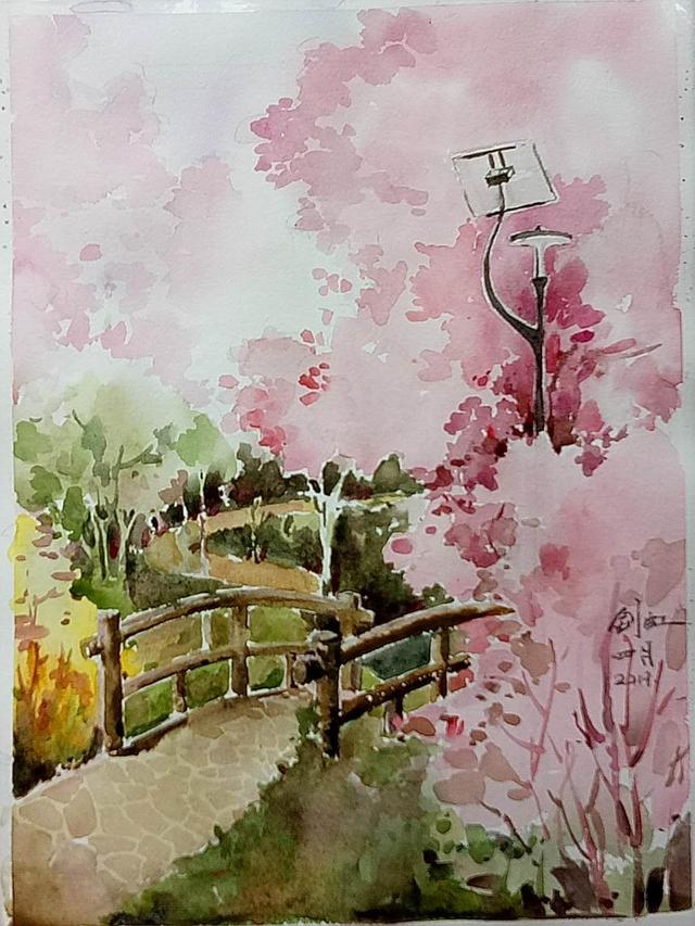 作者:于剑虹作品:水彩写生作者:于剑虹14,钢笔淡彩类别:钢笔画作者:吴