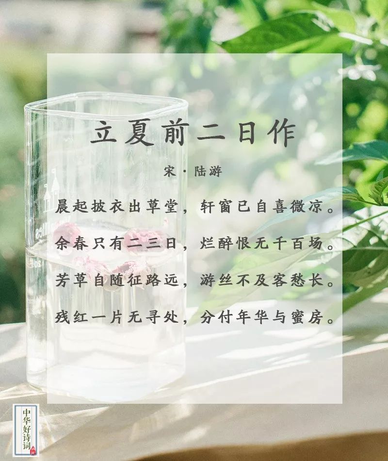 立夏的诗句谚语图片