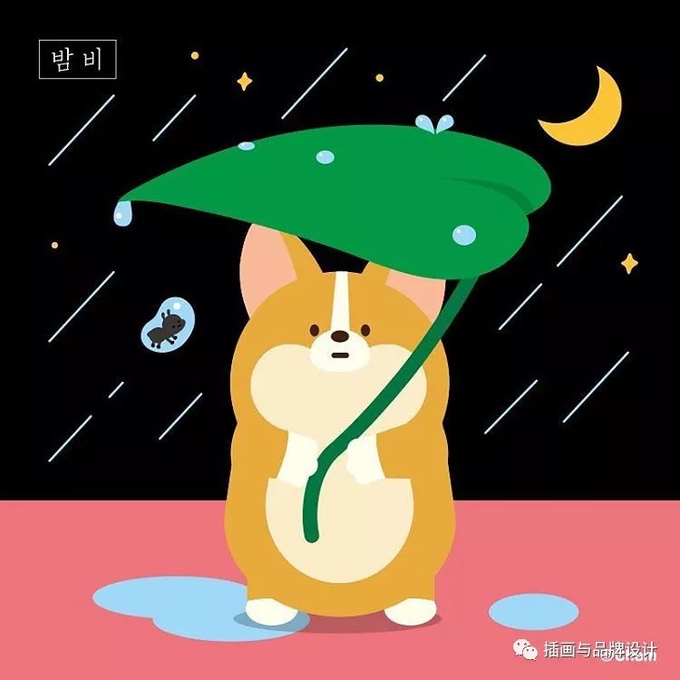 插画丨韩国插画师的100只肥萌小甜狗,可爱到爆,好想对它动手动脚