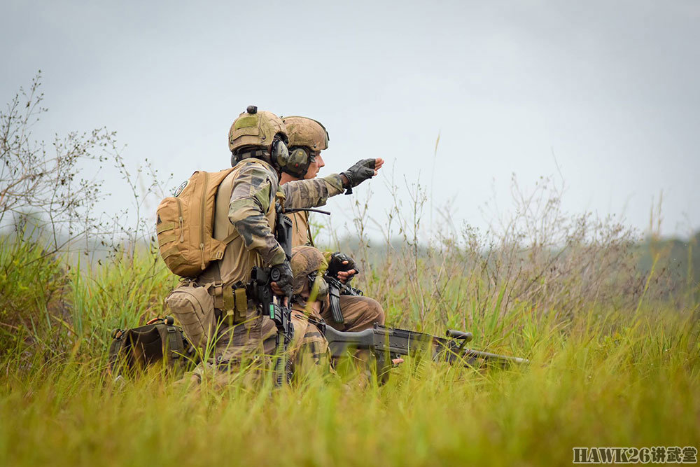 法军的迷彩效果实在差强人意,不过现在换了hk416,颜值一下就高了.