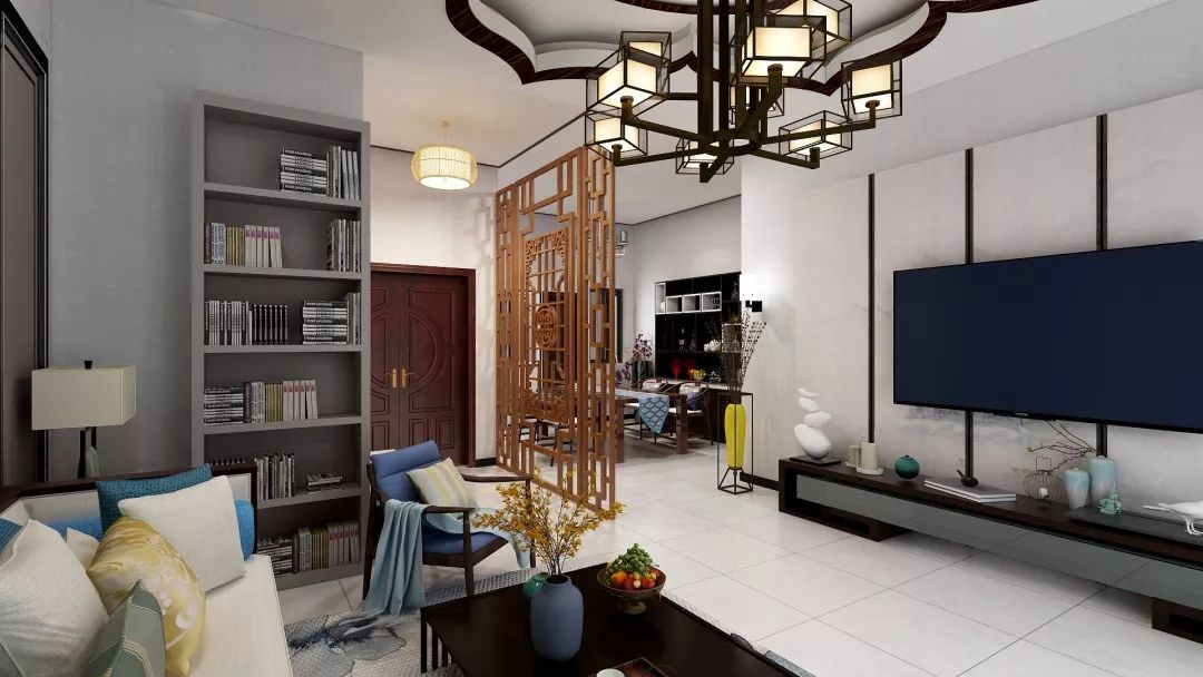 【欧仕莱墙布】案例 | 如梦烟灰蓝,清丽绝伦新中式!