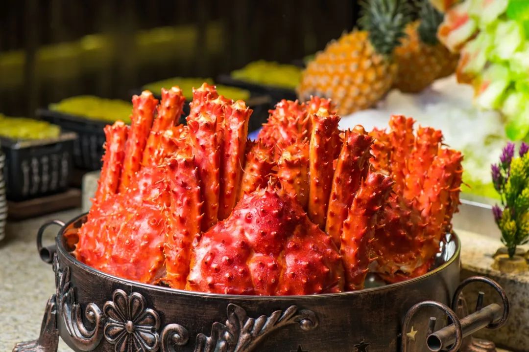 廊坊海鲜专场直降99帝王蟹腿爆红榴莲500昂贵食材无限量壕吃