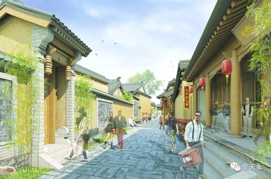 巷清真餐饮区效果图西关片区的保护与开发将把这里打造成一张天水的