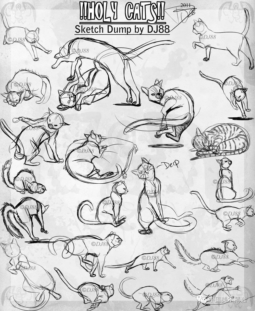 100种小猫画法超难图片