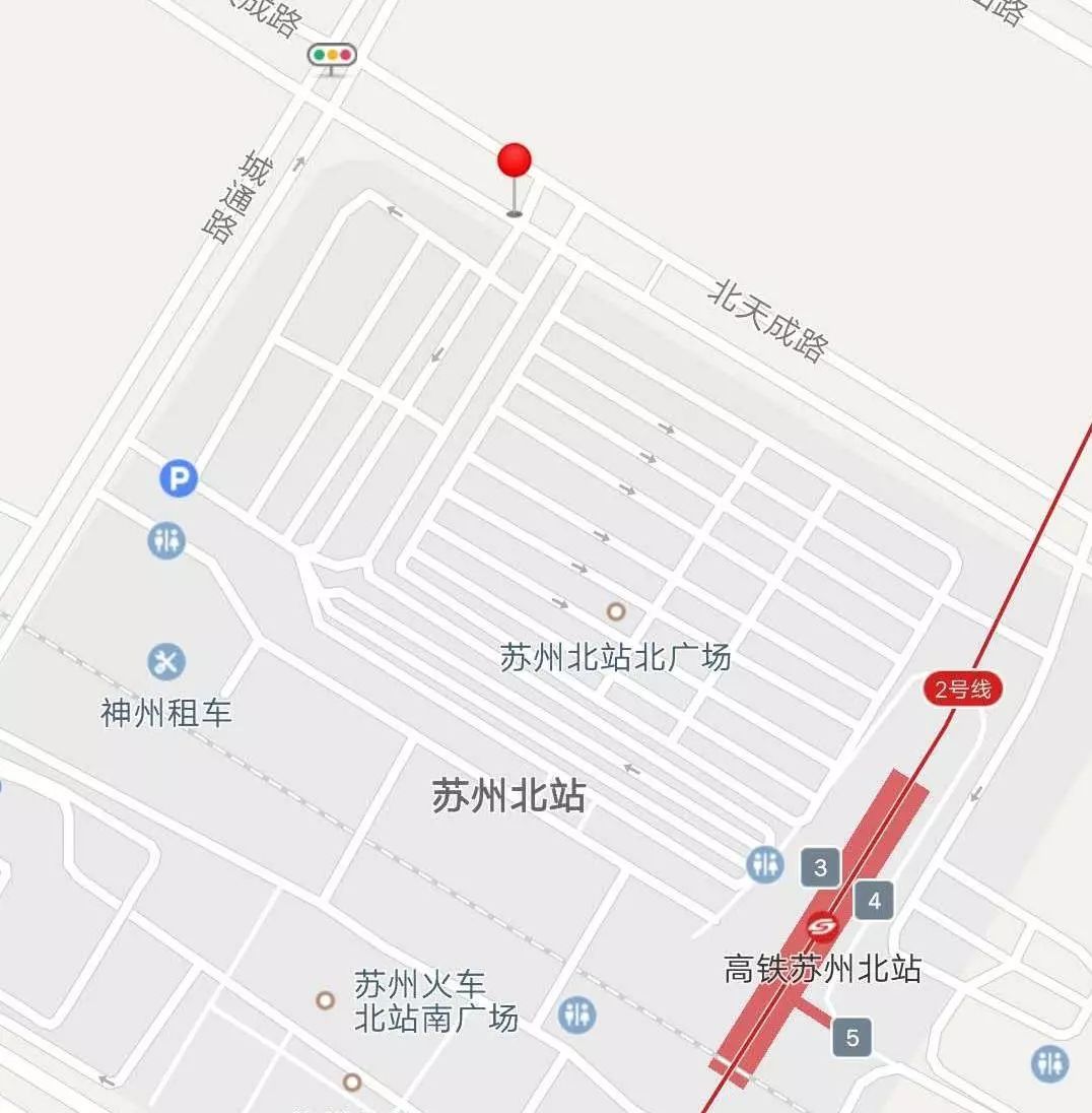 轨交2号线高铁苏州北站停车场,小车泊位337个,大车泊位35个哪8个停车
