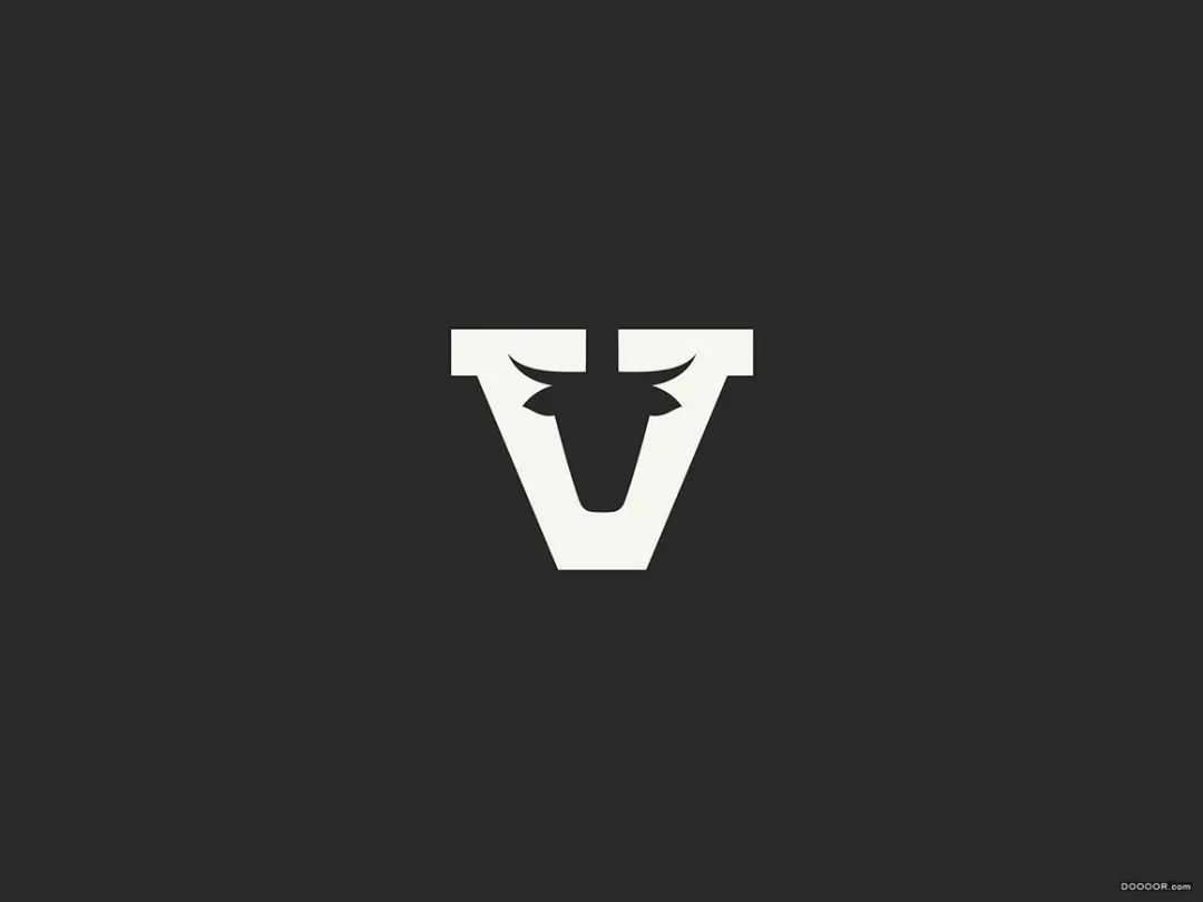 动物与字母创意logo设计.