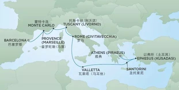一次性打卡众多欧洲历史名城地中海邮轮全攻略