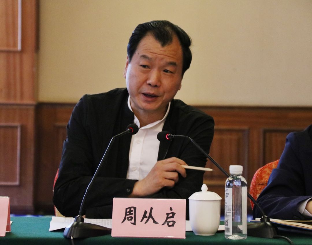 周从启代表水利厅向水利部长期以来给予贵州水利工作的关心和支持表示