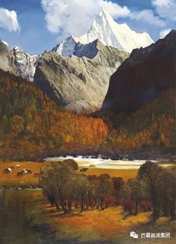 巴蜀画派名家高原阳光张国平油画创作的写实写心写意