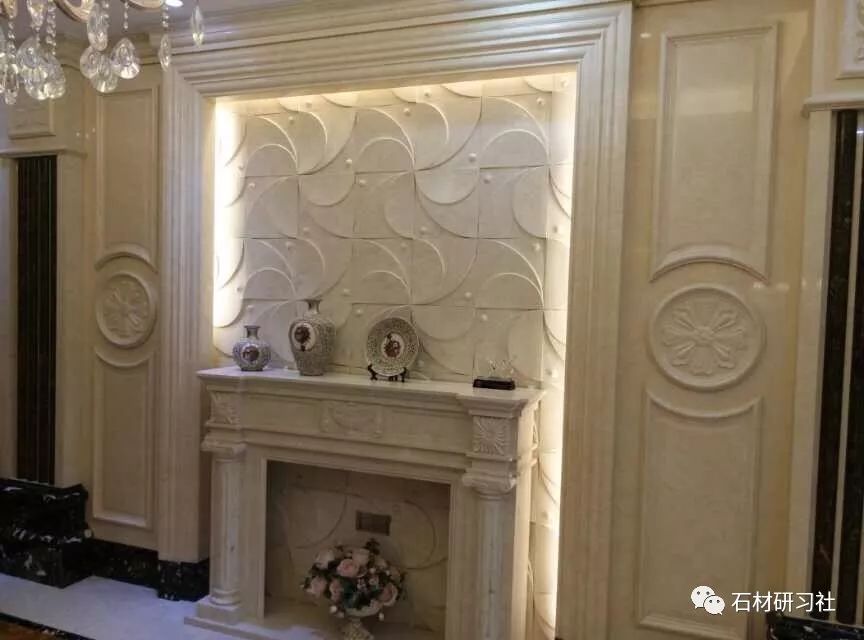 大理石浮雕背景墙,富有艺术气息的精美画卷