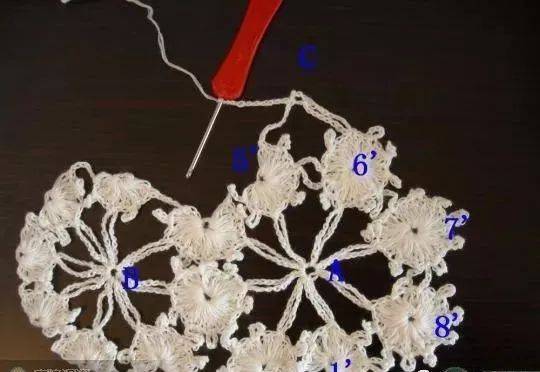 一步一步教你学习梅花一线连的钩法附编织过程图解