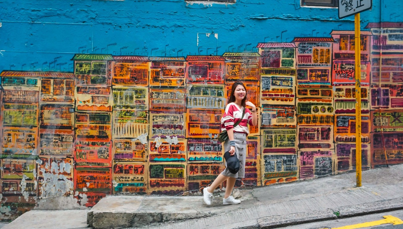 香港网红打卡地不花一分钱就可以打卡嘉咸街