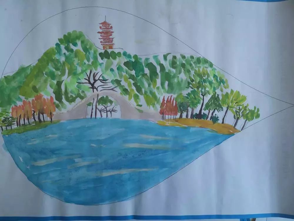民主路小学献礼新中国70华诞 共护美丽家乡河湖绘画作品展