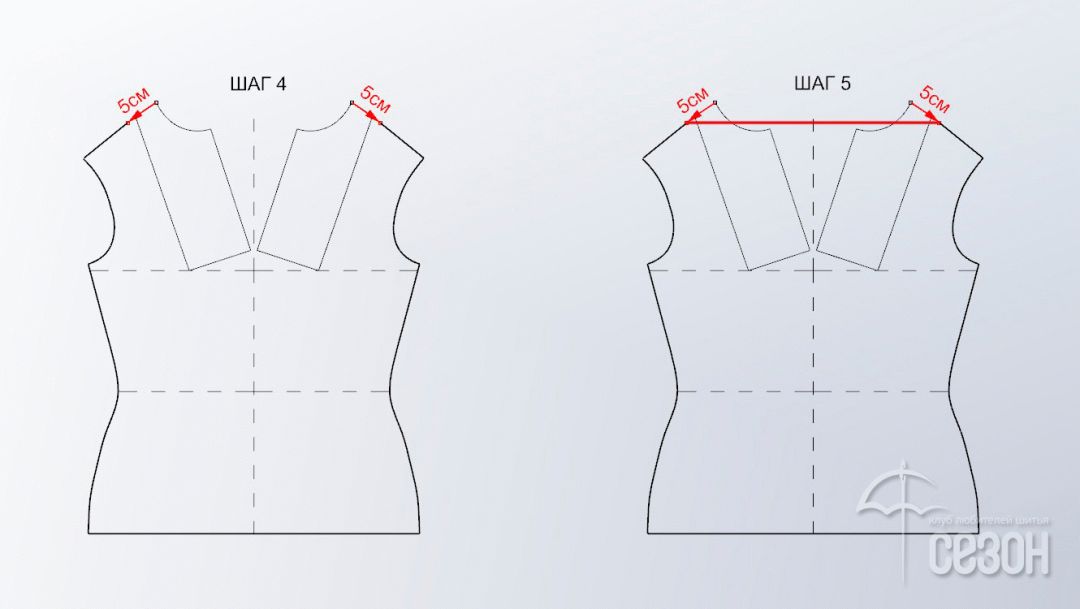 服装纸样 | 荡领上衣的纸样变化参考