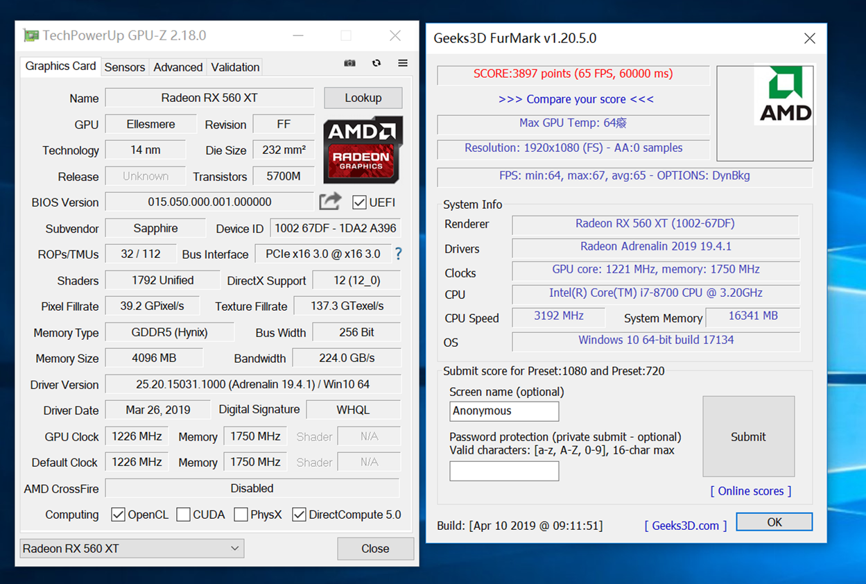 原创千元a卡战地铁离乡蓝宝石rx560xt4g白金版oc体验点评
