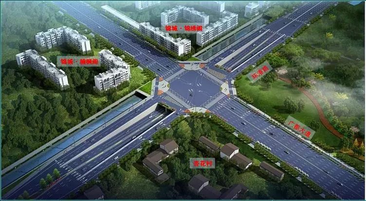 (点击图片可放大查看)规划图环港路下穿隧道即将开工广都大道和环港路