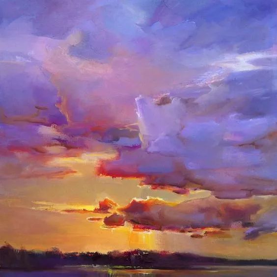 特别好看的油画云彩,美哭了