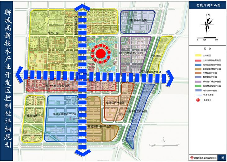 聊城高新区控制性详细规划公布未来将要这样发展