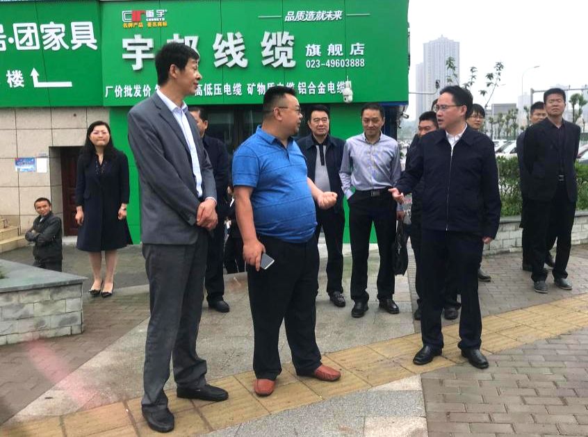永川区委副书记,区长张果莅临永川五洲城考察调研