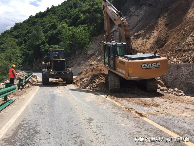 潘太公路塌方险情排除 鏖战10小时恢复畅通—广播宝鸡fm997