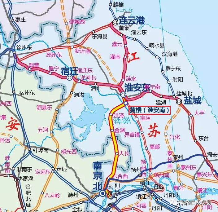 淮安高铁线路图图片