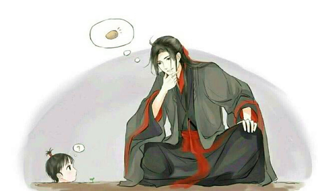 原创国漫角色小时候的模样小思追被种很开心小月初踩人举动超萌