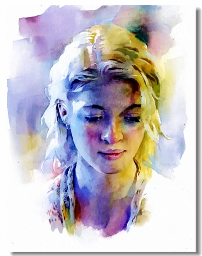 美国画家斯坦.米勒水彩人物画作品赏析