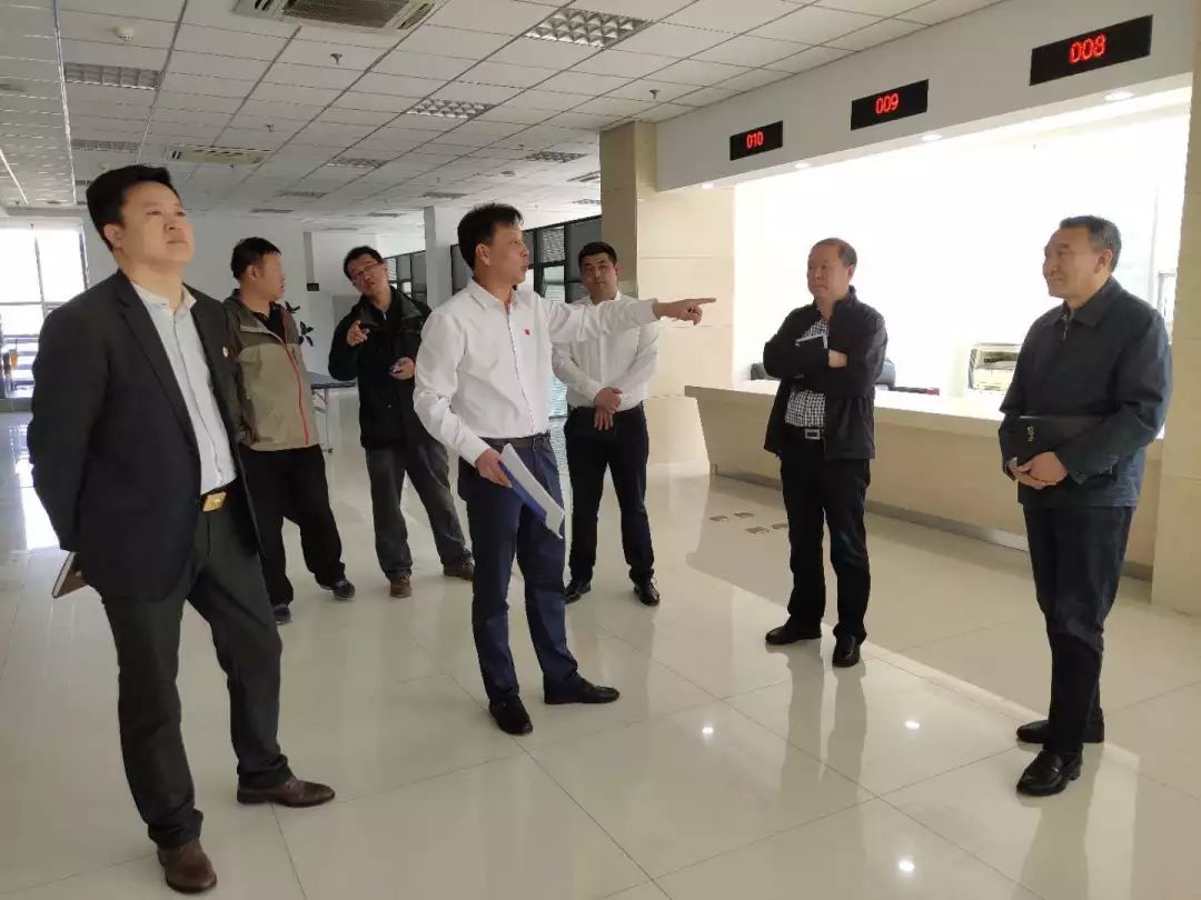 市营商局领导到我区督导调研"一体化在线政务平台"