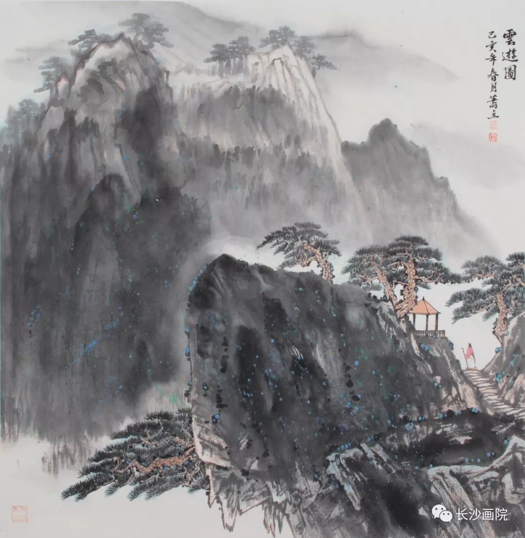 展讯父爱如山萧立国画义卖展