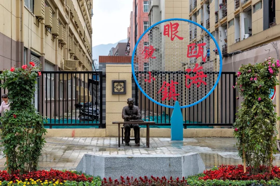 瓯海家门口出现一个眼镜小镇,不经意间美成了这副模样