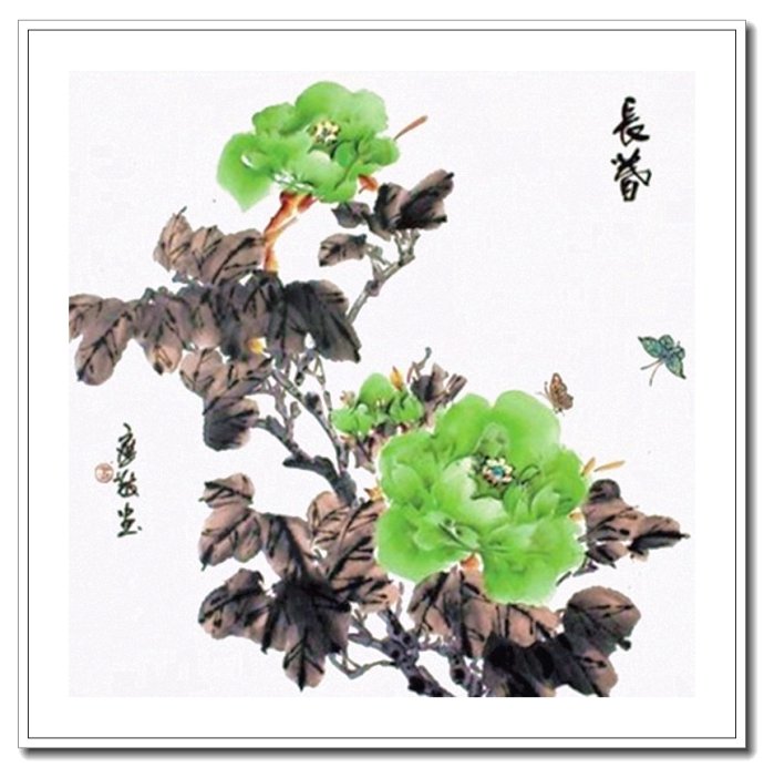 仪态万方 -- 中国画家王应敬小写意牡丹画作品赏析