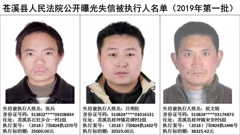 广元最新一批老赖名单曝光