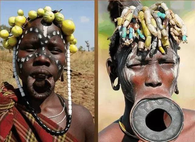 非洲唇盘族盘子越大越美陪嫁的物品越多网友怎么接吻