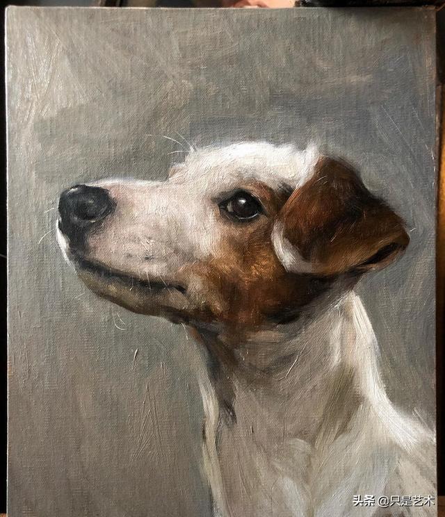 狗子们的油画肖像